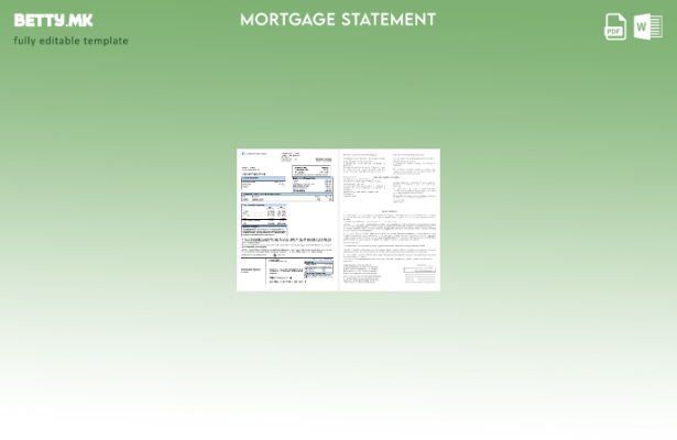 модерен стил Узбекистански KDB банка за хипотека во шаблон формати Word и PDF